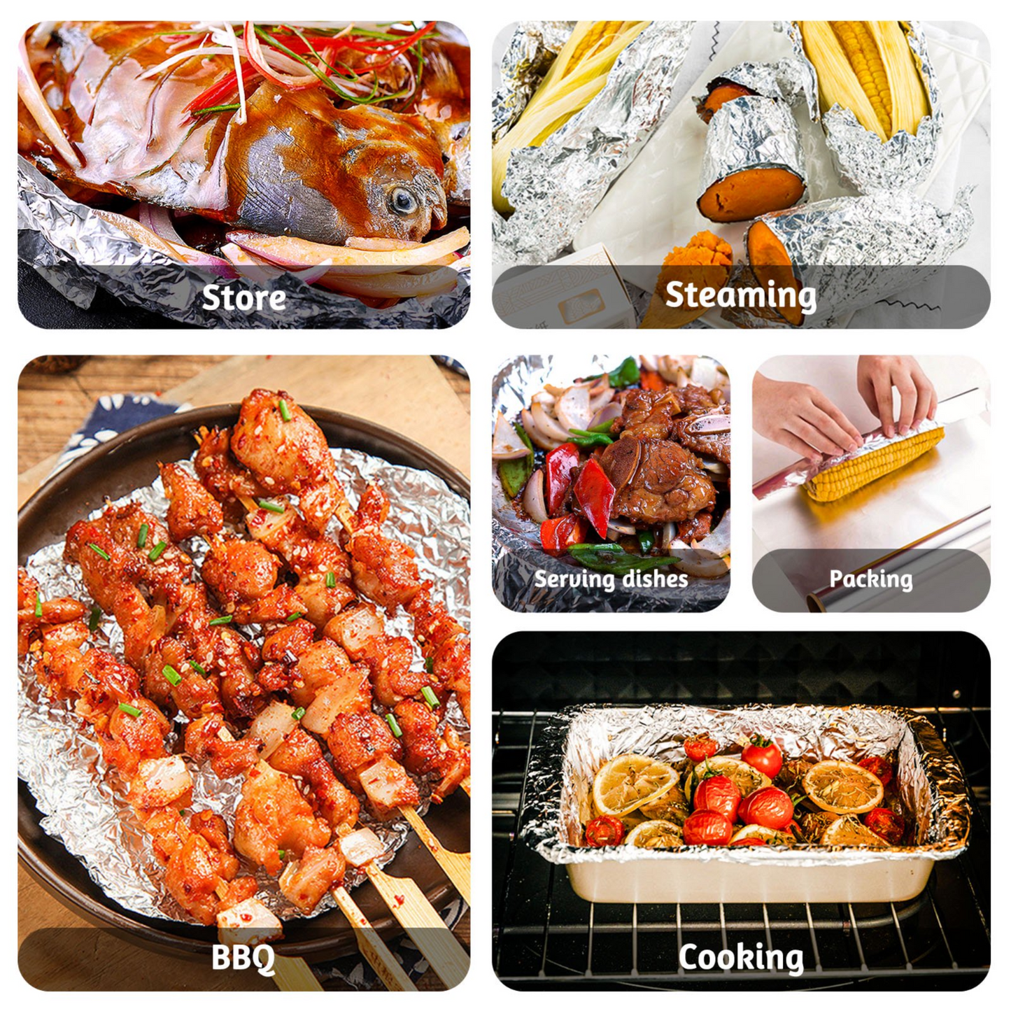 Extra Strong Aluminum Foil Roll Catering 30cm x 90m For Home & Professional Use