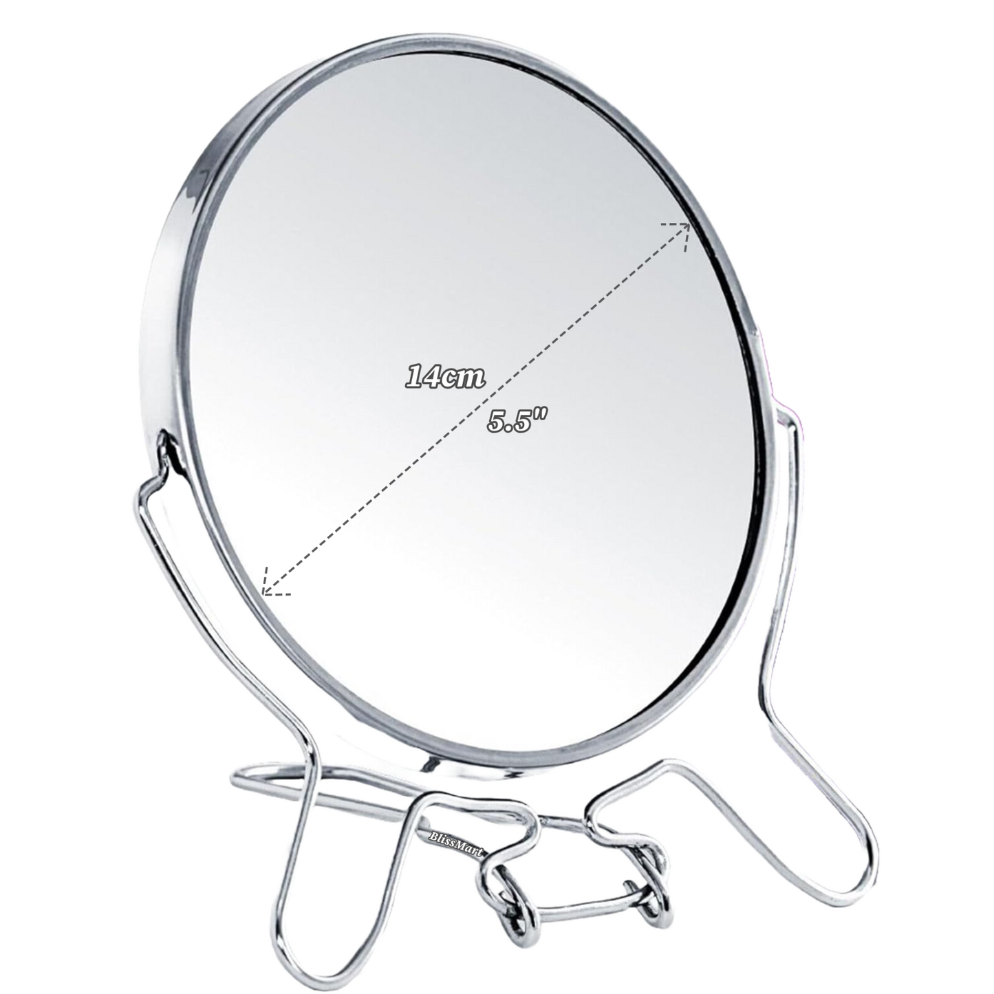 Makeup Cosmetic Mirror Bathroom Vanity Travel Folding Small 2 Way Zoom Magnify