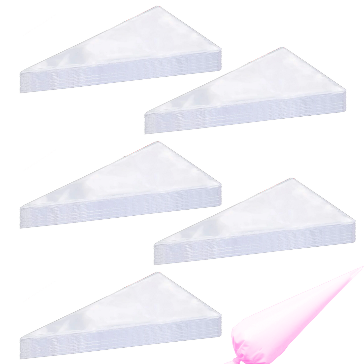 Disposable Icing Piping Bags 12 inch Plastic Clear Cake Decorating Pastry Bag