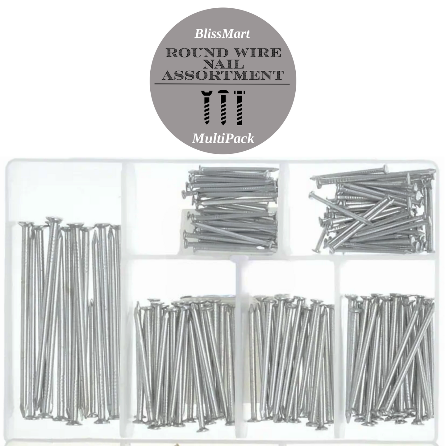 NAIL/SCREW/PLUG ASSORTED SET Tack Rawl Wall Anchor Galvanised Wood Fixing Kit