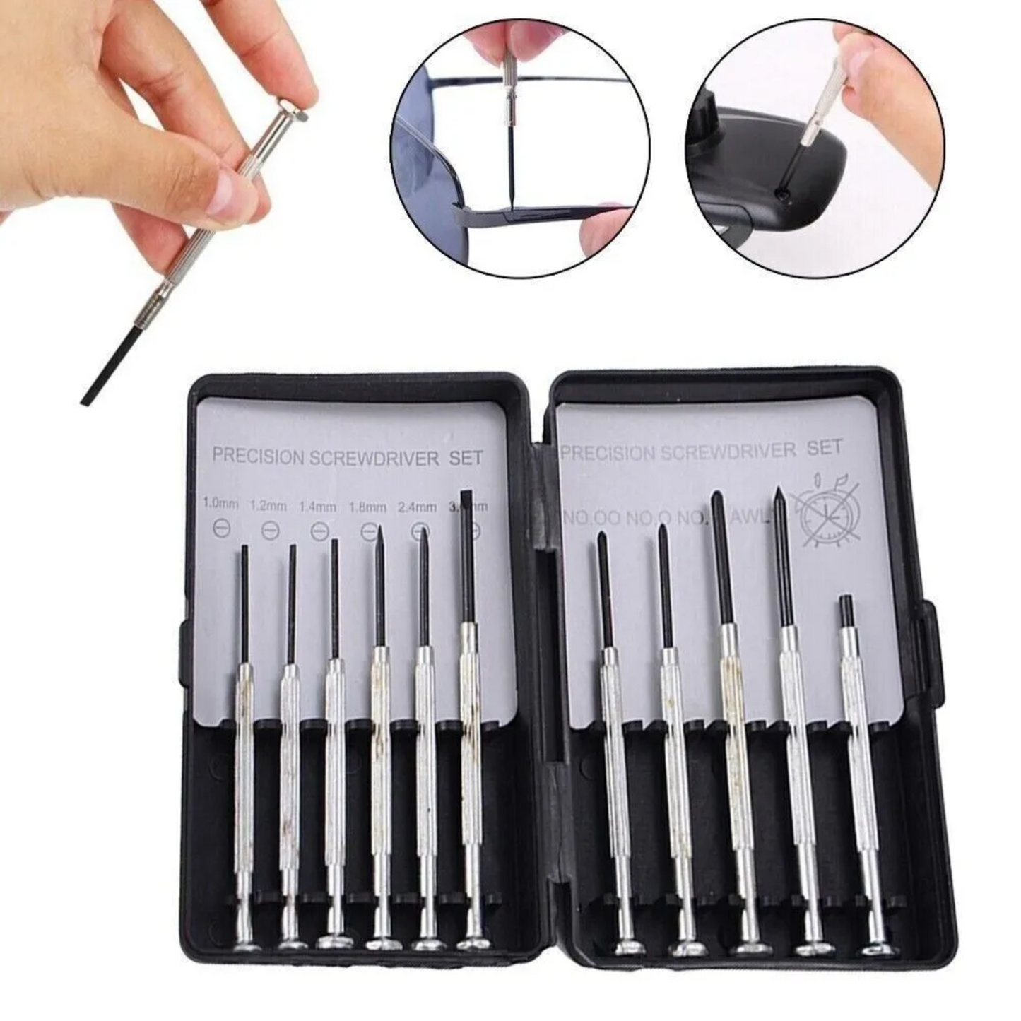 11 Mini Precision Screwdriver Set Repair Mobiles Phones Laptops Watches Glasses