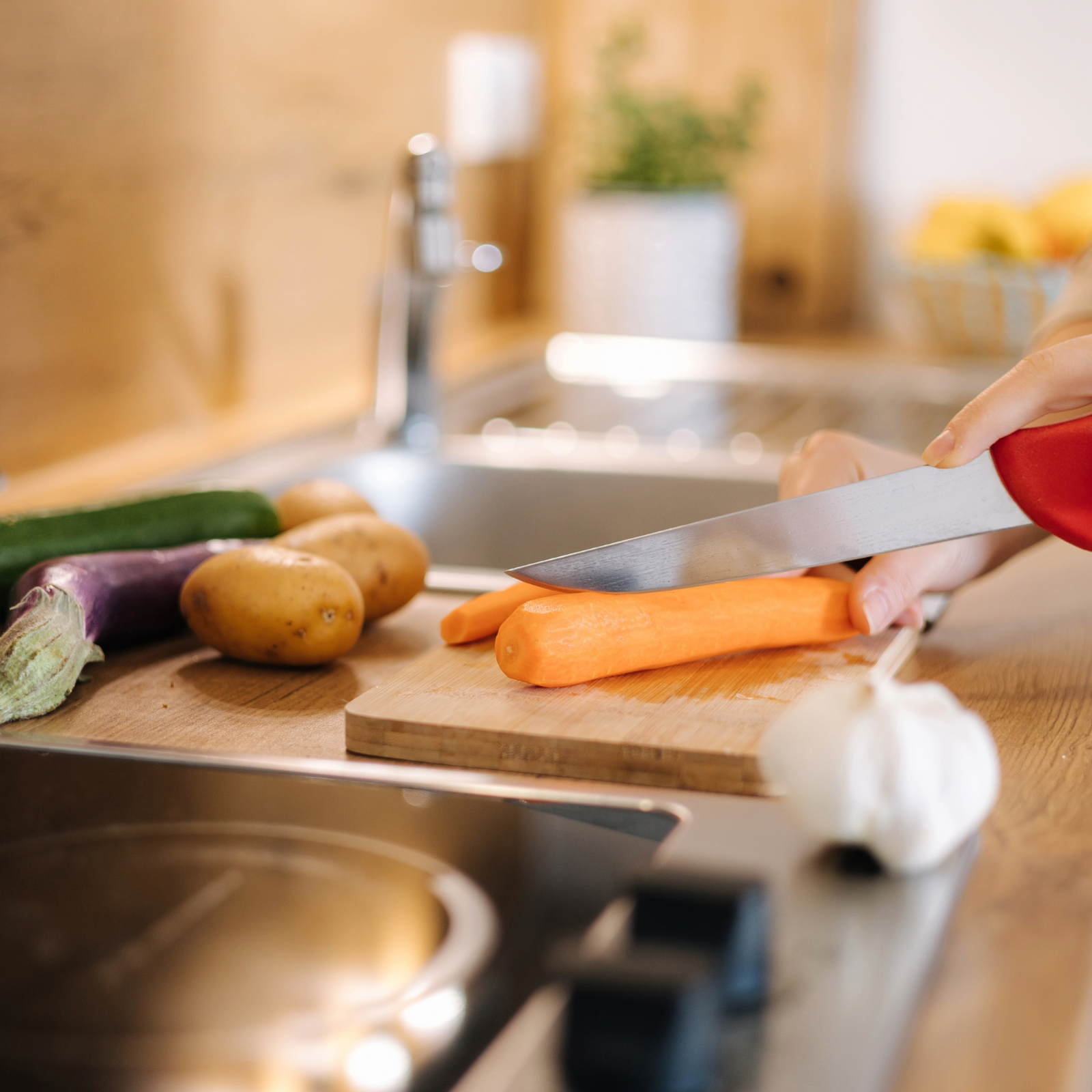 BAMBOO WOODEN WOOD CHOPPING BOARD ORGANIC KITCHEN FOOD CUTTING SLICING SERVING