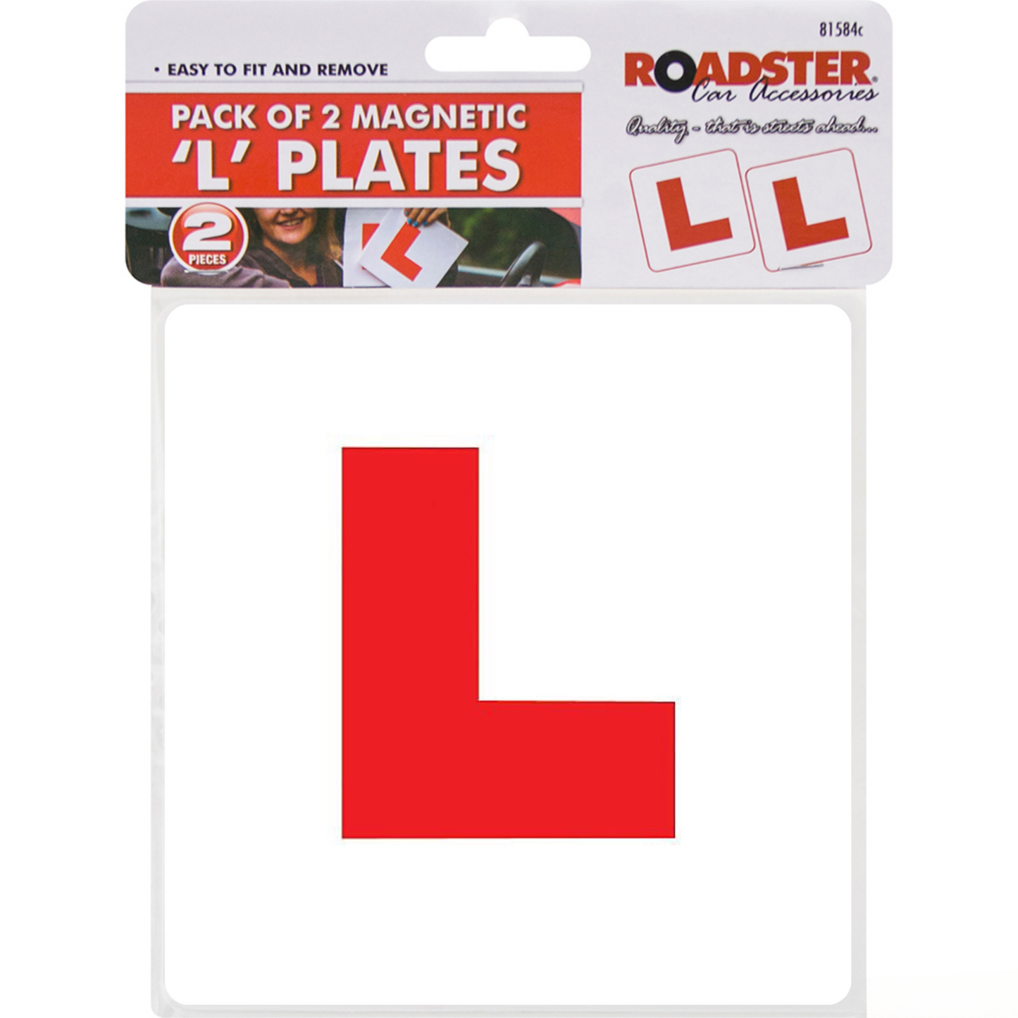 Magnetic L Plates UK Learner Car Driver Plate Sign Exterior Sticker Durable 2pc