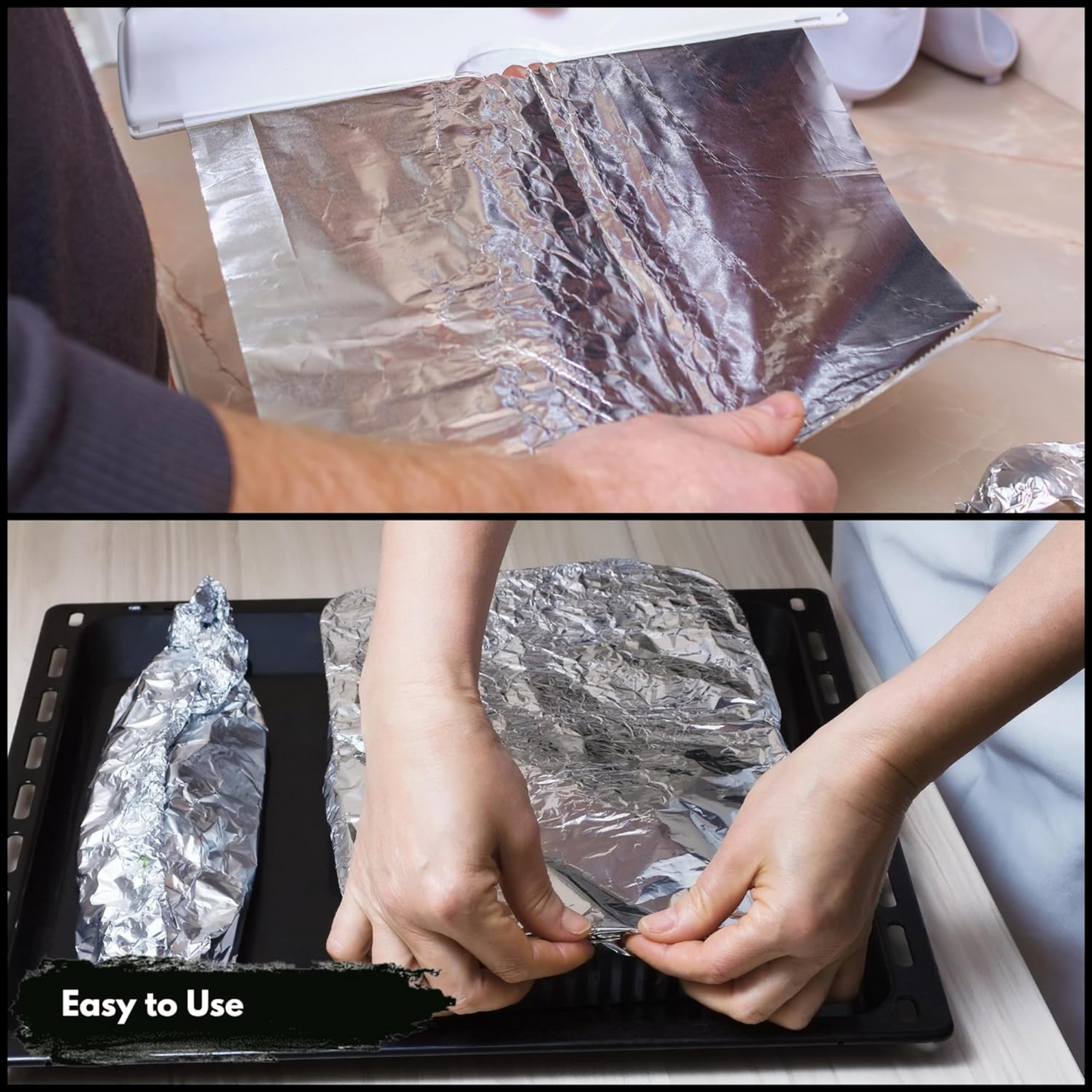 5m x 45cm Aluminium Kitchen Foil | Tin Foil Roll Wrapping Foil for Catering to Keep Food Fresh & Hot Long (Extra Wide)