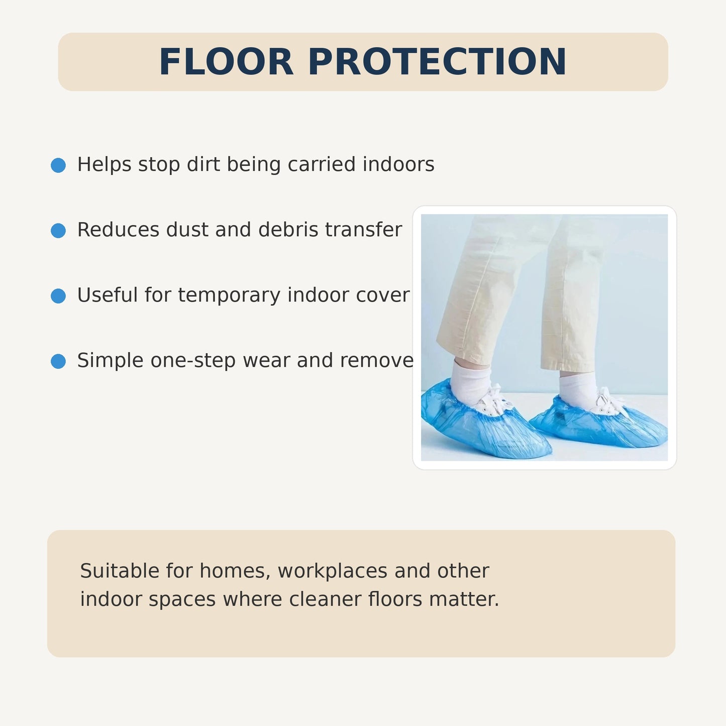 Disposable Shoe Covers | Non-Slip Waterproof Overshoes 24 per pack