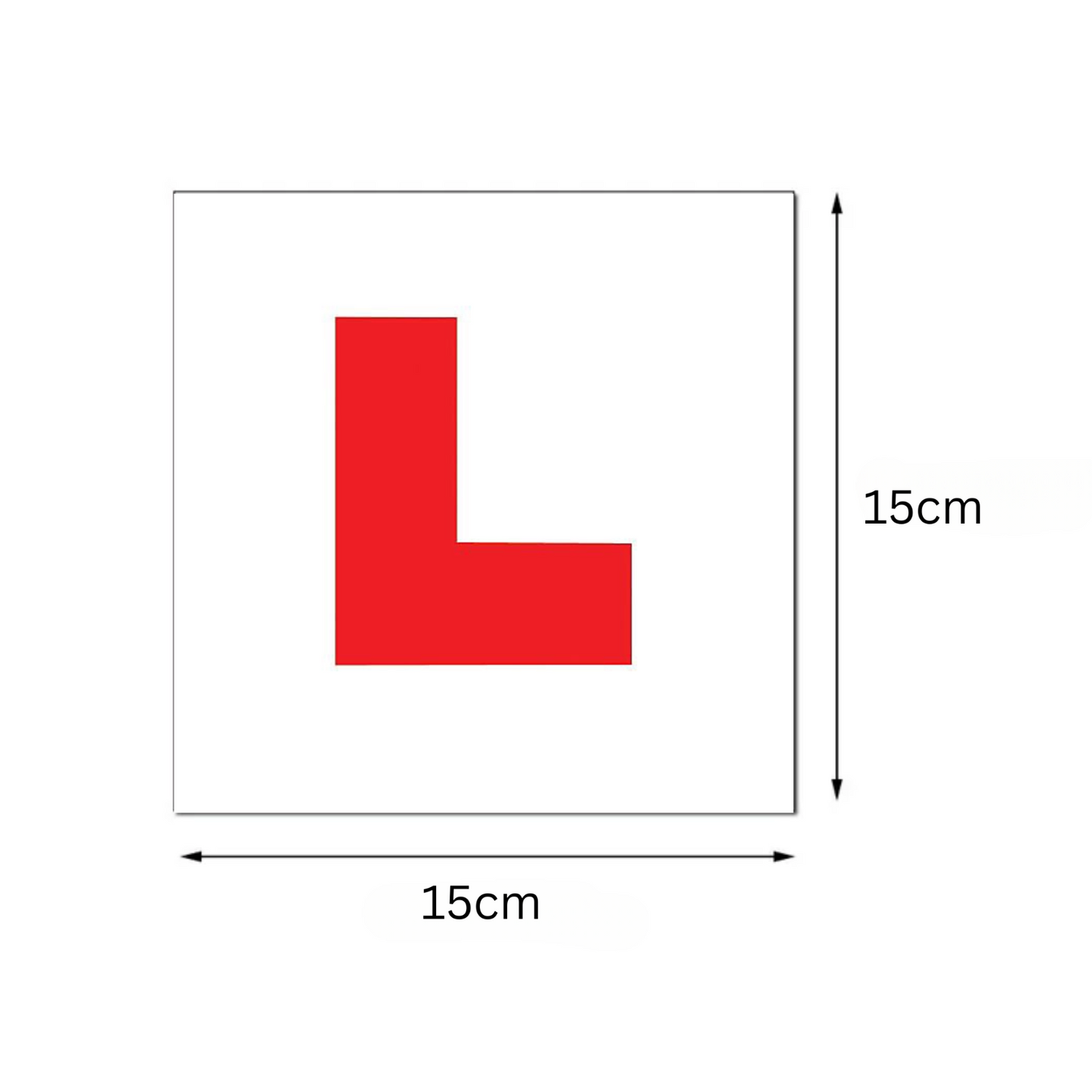 Magnetic L Plates UK Learner Car Driver Plate Sign Exterior Sticker Durable 2pc
