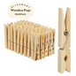 Solid Wooden Clothes Pegs Clips Washing Line Airer Rotary Garden Dry Laundry