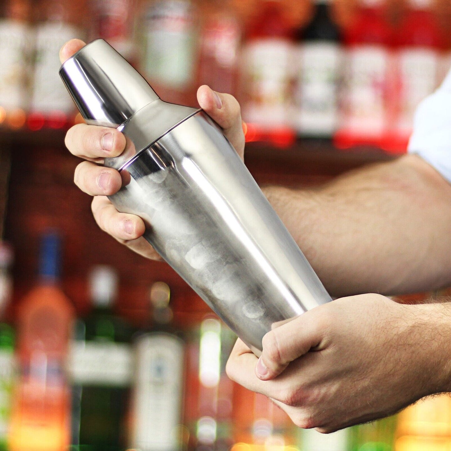 Cocktail Shaker 16oz Cocktail Maker Set with Built in Strainer and Jigger
