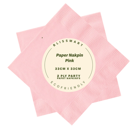 Paper Napkins Recyclable 2Ply Combination Serviettes Tissue Paper 33cm X 33cm