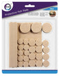 SELF ADHESIVE FELT STICKY PADS SQUARE ROUND WOOD FLOOR FURNITURE PROTECTORS 39pc