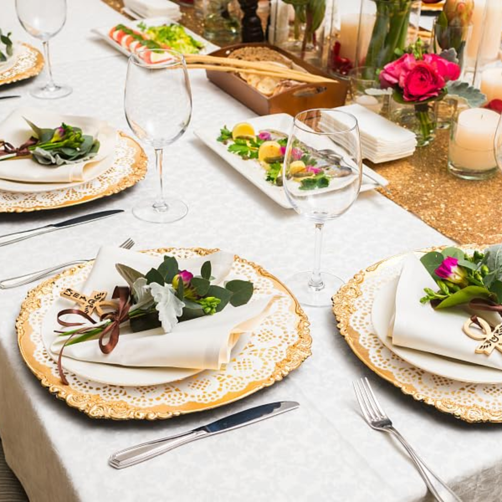 Round Paper Doilies White Lace Paper Doyleys Party Wedding Tableware 24 Pack