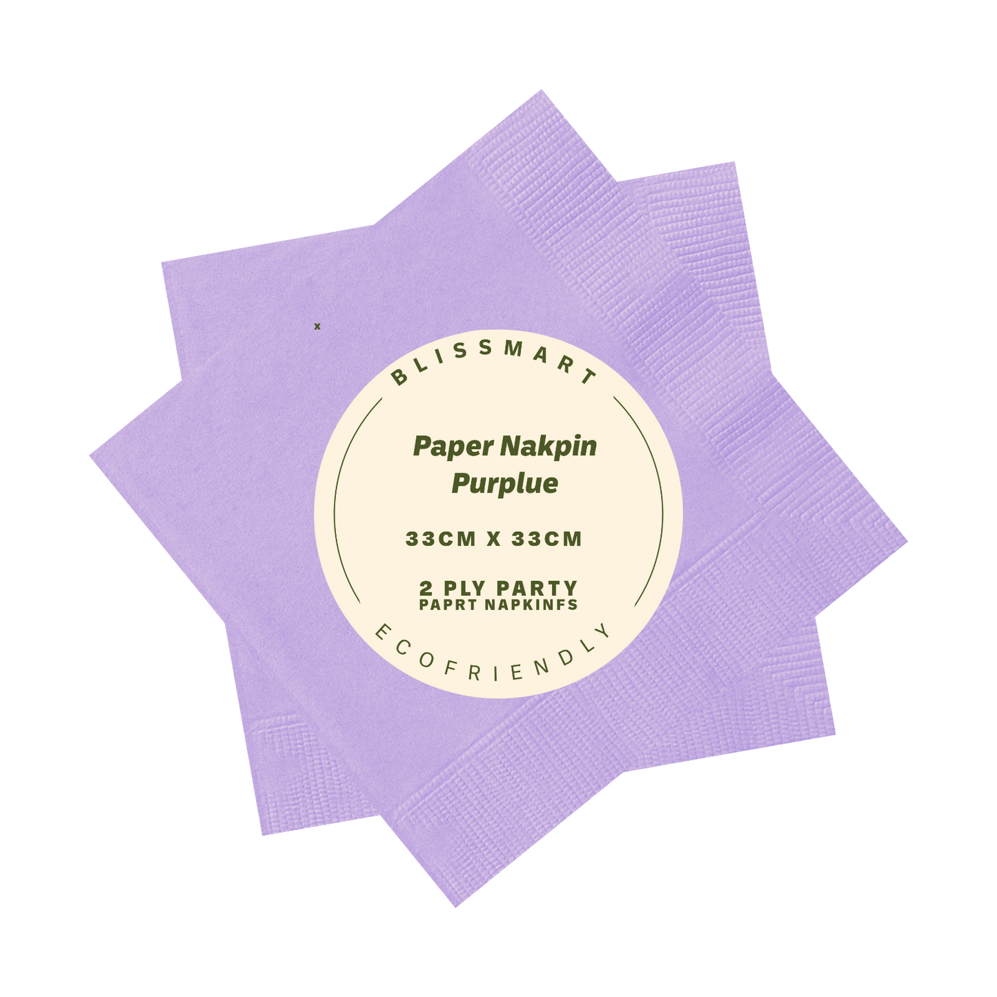 Paper Napkins Recyclable 2Ply Combination Serviettes Tissue Paper 33cm X 33cm