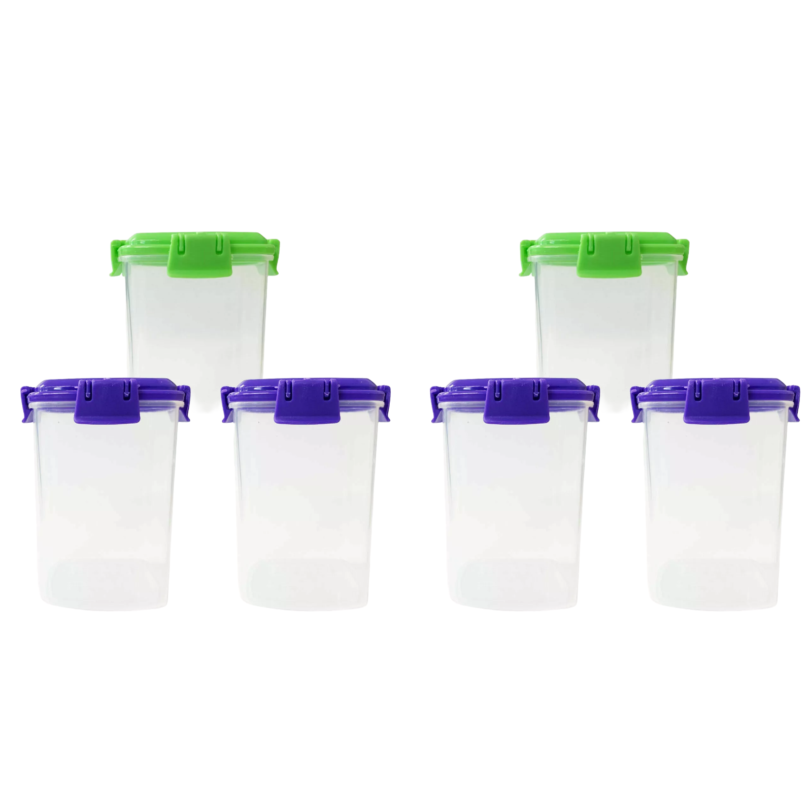 Baby Food Containers Clip Lock Screw Tubs Storage Snack  135ml Pots BPA Free 6pc