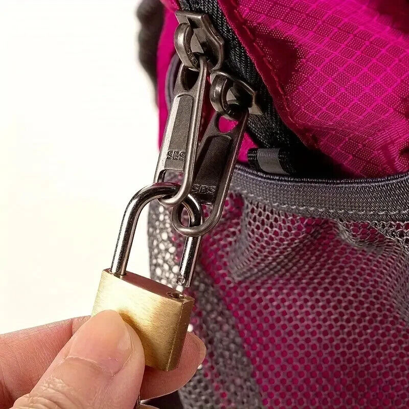 Brass Padlock Small Durable Portable Gym Locker Suitcase Cabinet Shed 20mm x3