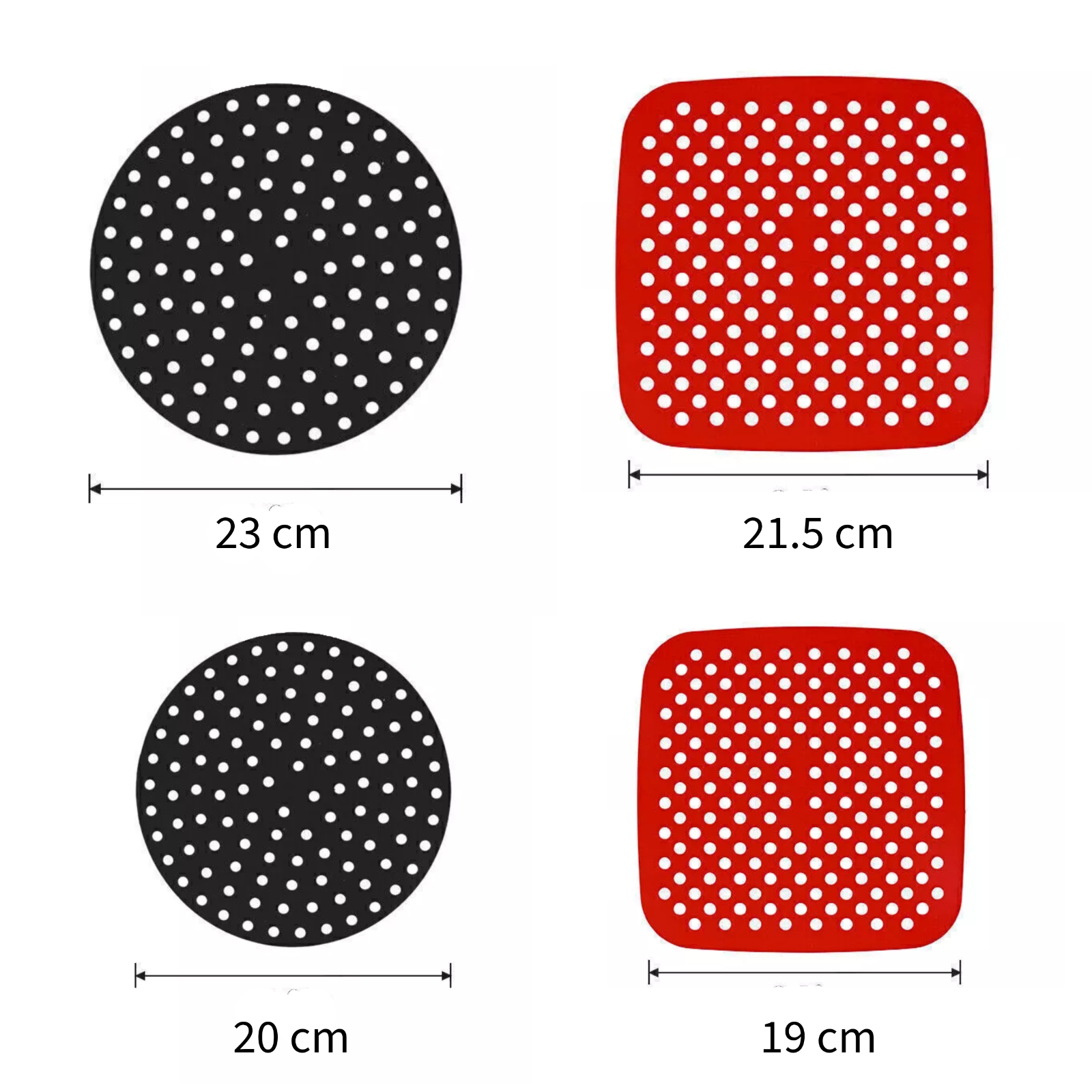 Reusable Air Fryer Silicone Pot Basket Oven Baking Liners Mat Tray Non Stick