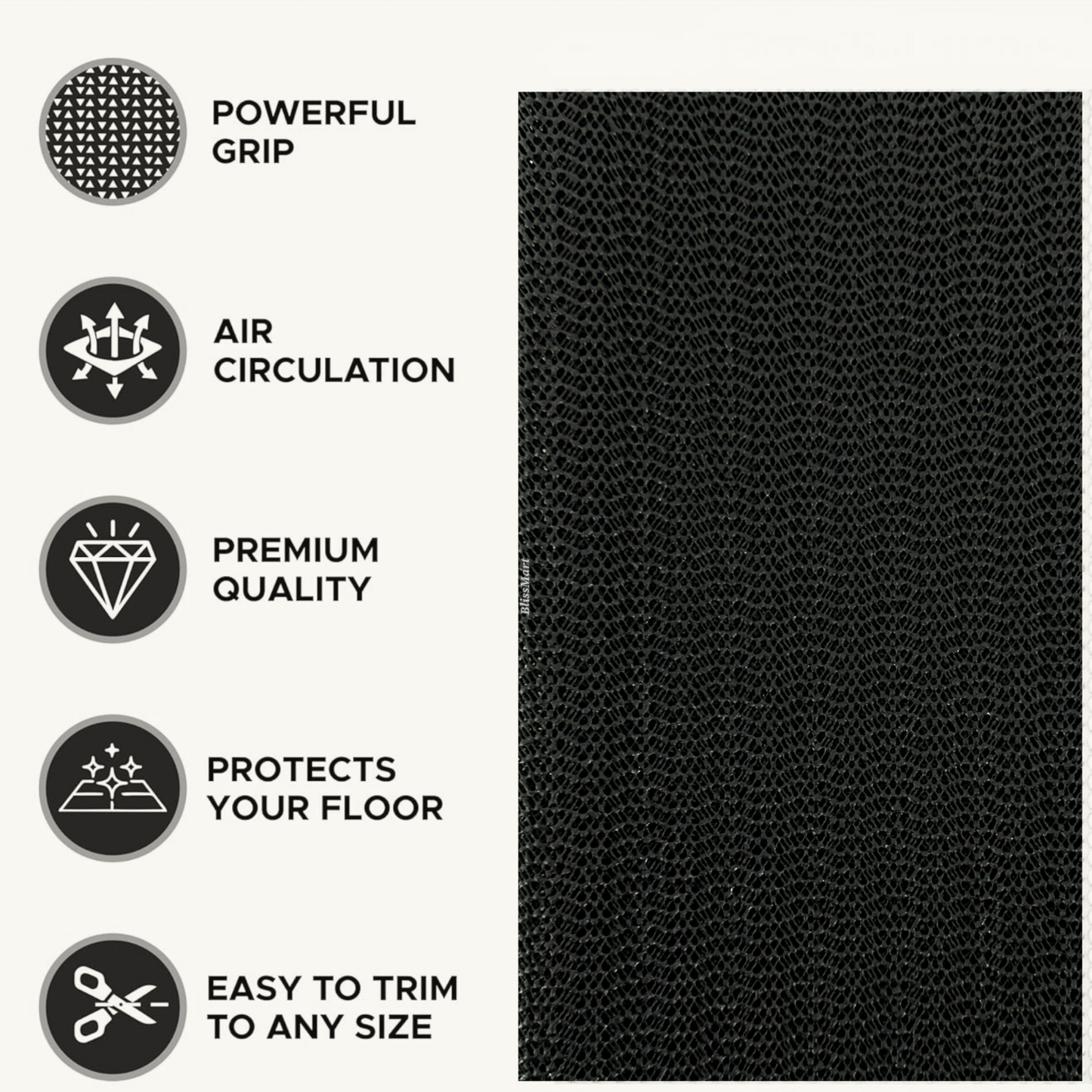 NON SLIP GRIP MAT 30 x 150cm ANTISLIP CARPET RUG CAR DASH HOME GARAGE SHED LINER