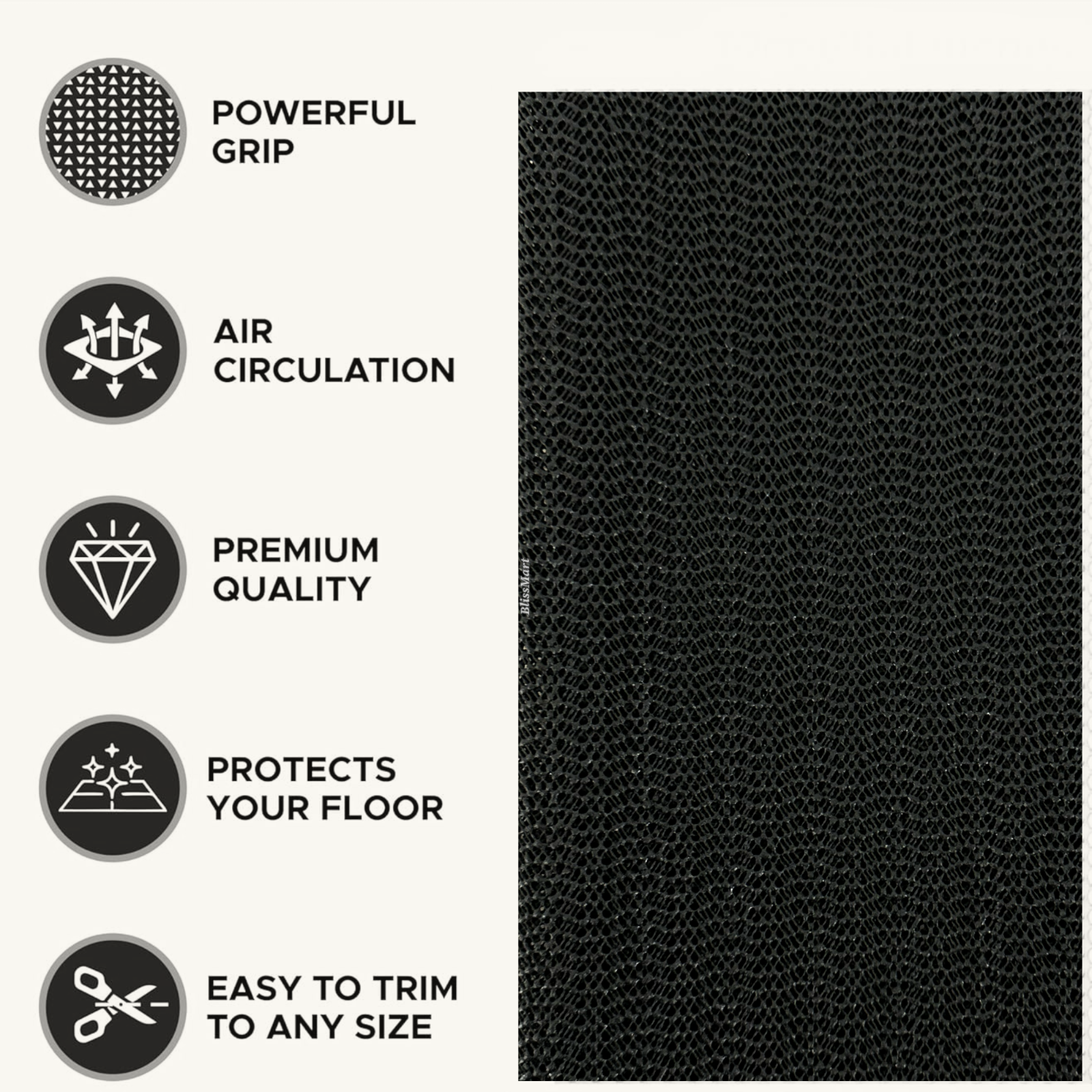 NON SLIP GRIP MAT 30 x 150cm ANTISLIP CARPET RUG CAR DASH HOME GARAGE SHED LINER