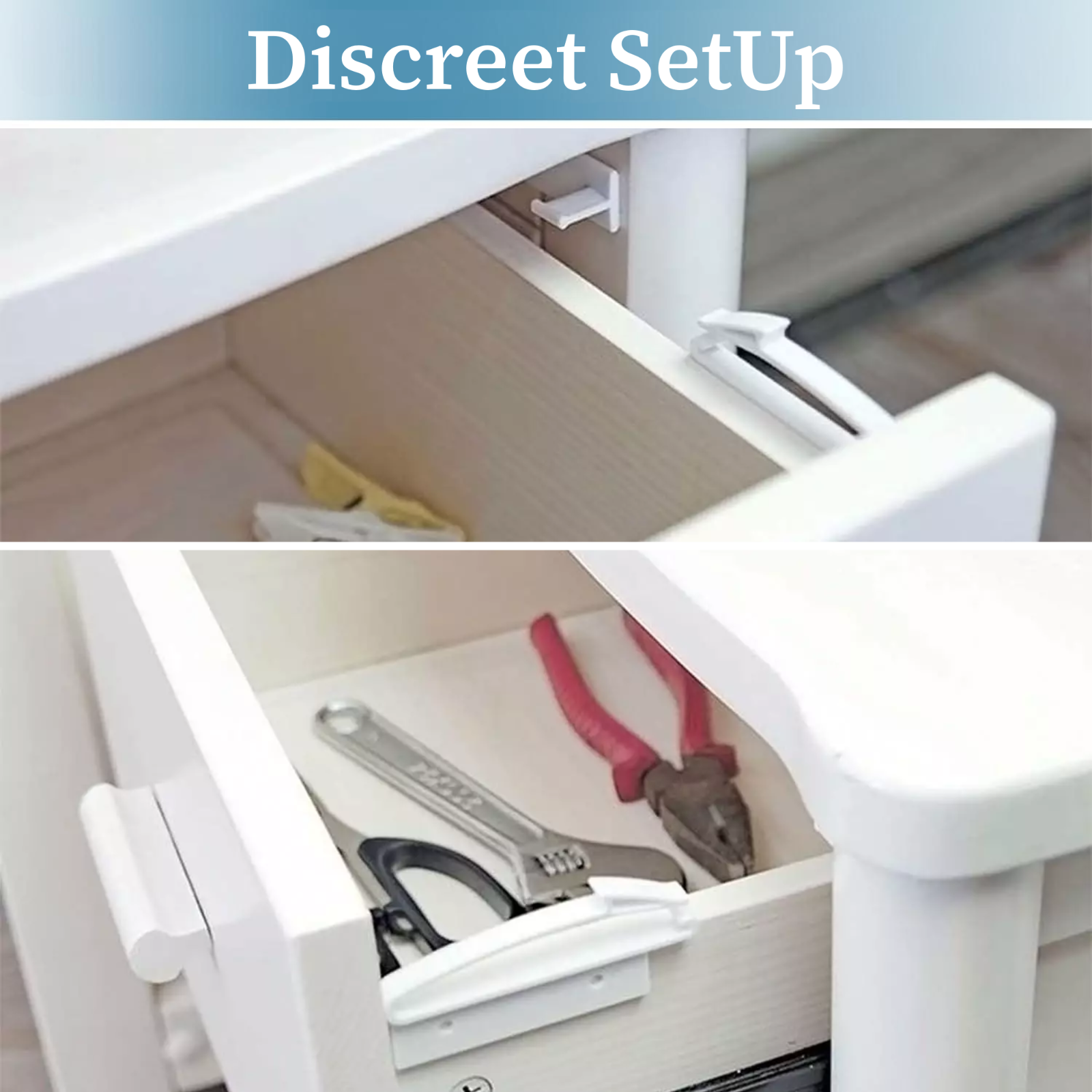 Child Safety Cupboard Locks Child Safety Catches Locks Baby Proofing 2 Pcs