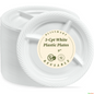 Disposable White Plastic Plate 3 Compartment Heavy Duty Reusable 9 10.25" Plates