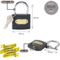 Brass Padlock Small Durable Lightweight For Suitcase Gym Locker Cabinet 20-40mm