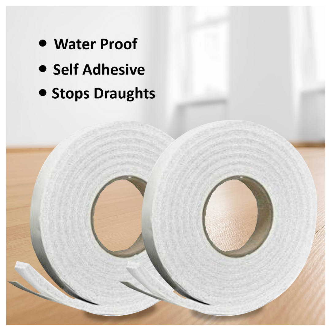 Weather Foam Tape Draught Excluder Seal Strip Insulation Window Door stop UK