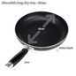 Non Stick Deep Frying Pan 12cm 18cm 20cm 24cm 28cm 30cm Mini Pan Gas Electric UK