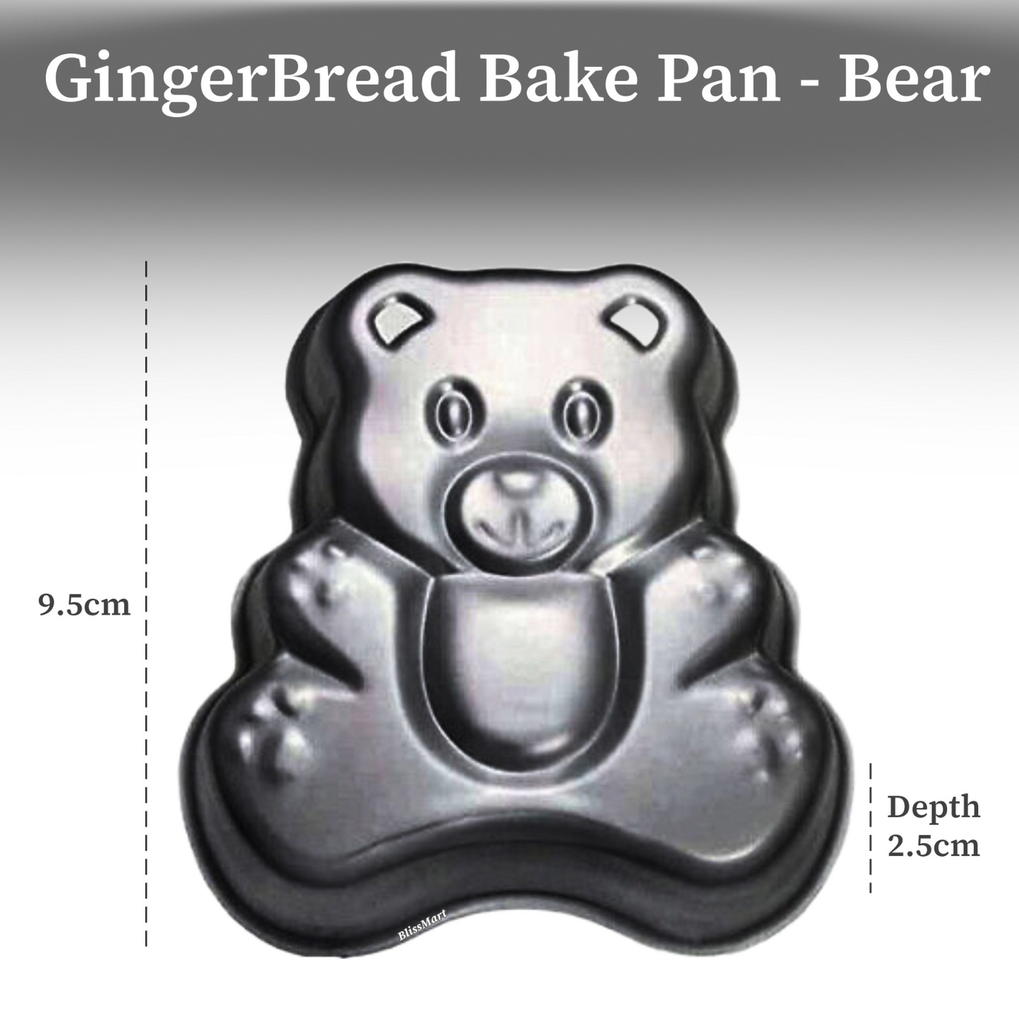 BEAR/ MAN / STAR CAKE TIN SET NON STICK SPRING FORM BASE BAKING PAN TRAY 3 Pcs