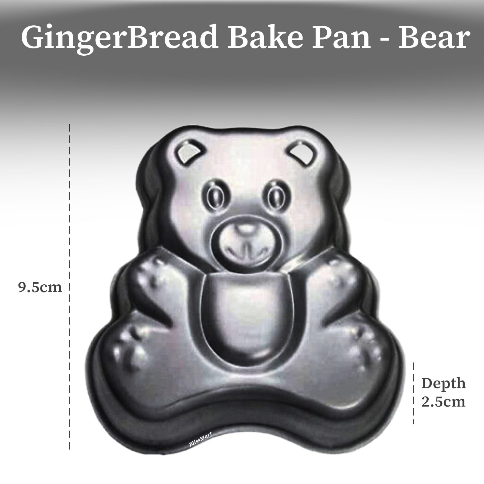 BEAR/ MAN / STAR CAKE TIN SET NON STICK SPRING FORM BASE BAKING PAN TRAY 3 Pcs