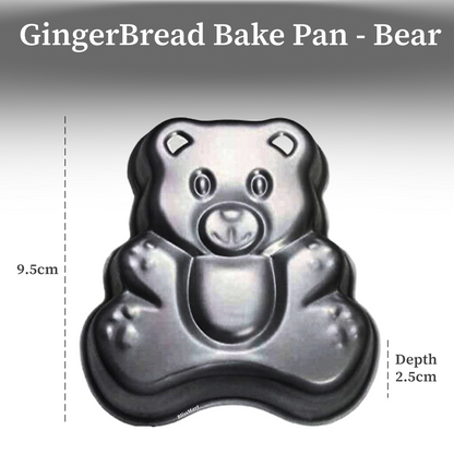 BEAR/ MAN / STAR CAKE TIN SET NON STICK SPRING FORM BASE BAKING PAN TRAY 3 Pcs