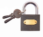 40mm Cast Iron Security Padlock Shackle Outdoor Shed Heavy Duty with 2 Keys