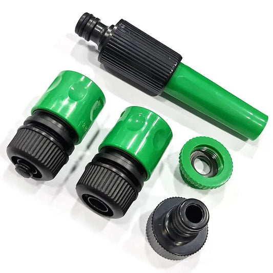 Hose Pipe Connector 4pcs SET 1/2" Garden Attachment Watering Tap Adaptor Fitting