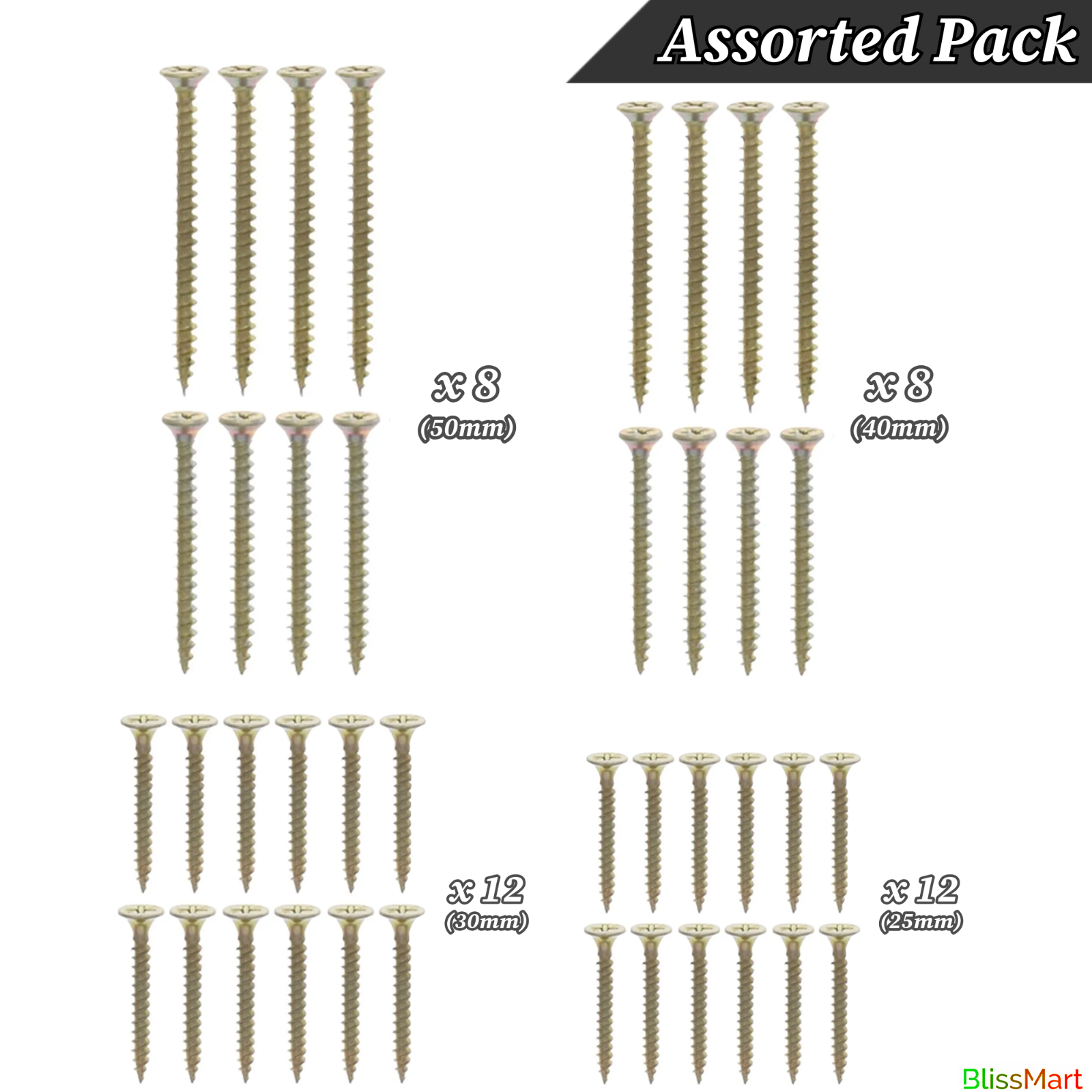 NAIL/SCREW/PLUG ASSORTED SET Tack Rawl Wall Anchor Galvanised Wood Fixing Kit