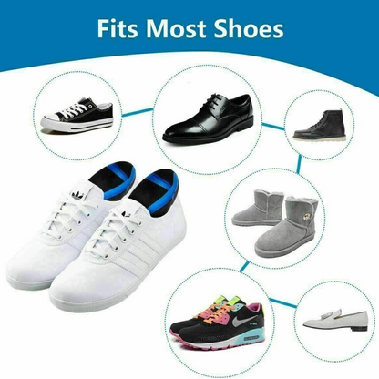 Shoe Insoles Insert Anti Odours Cotton Leather  Insole Men Women Sports 2 Pair