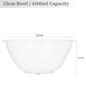 Clear Plastic Mixing Bowls Round Kitchen Baking Salad Serving Bowl Fruit 20/28cm