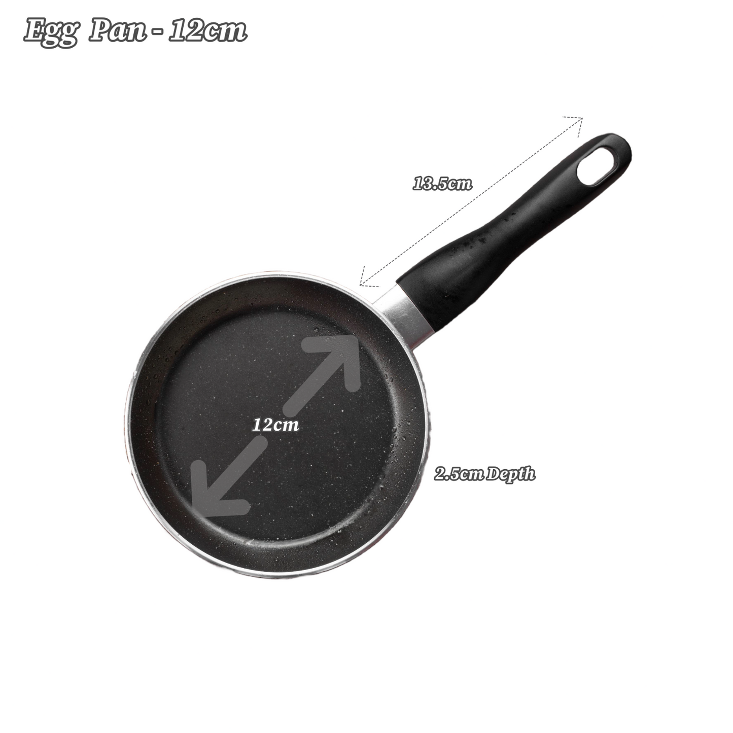 Non Stick Deep Frying Pan 12cm 18cm 20cm 24cm 28cm 30cm Mini Pan Gas Electric UK