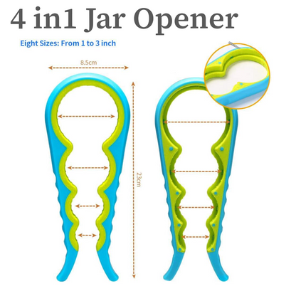 Easy Grip Rubber Jar Opener Gripper Multi Tool Cap Lid Bottle Opening Arthritis