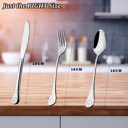 Kids Cutlery set Knife Fork Spoon Stainless Steel Baby Children Utensils 3 Pcs