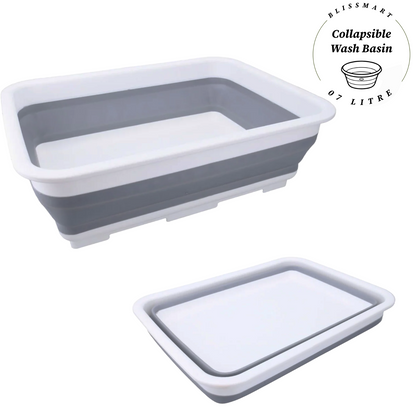 Foldable Multipurpose Basin Collapsible Washing Up Bowl Camping Sink Travel UK