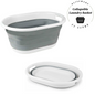 Large Collapsible Laundry Basket Washing Clothe Bin Foldable Space Saving 22 Ltr