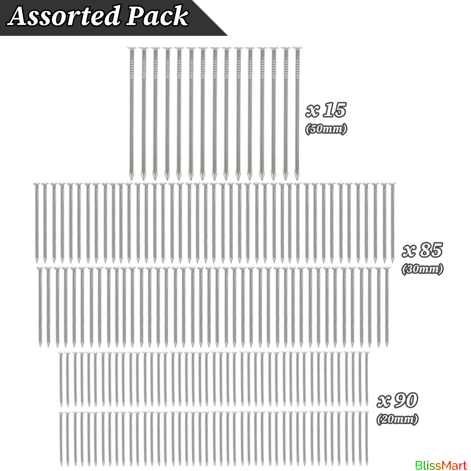 NAIL/SCREW/PLUG ASSORTED SET Tack Rawl Wall Anchor Galvanised Wood Fixing Kit
