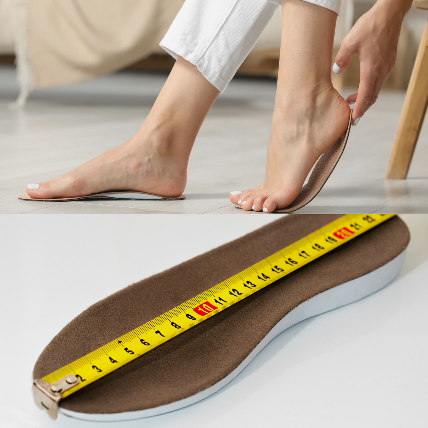 Shoe Insoles Insert Anti Odours Cotton Leather  Insole Men Women Sports 2 Pair