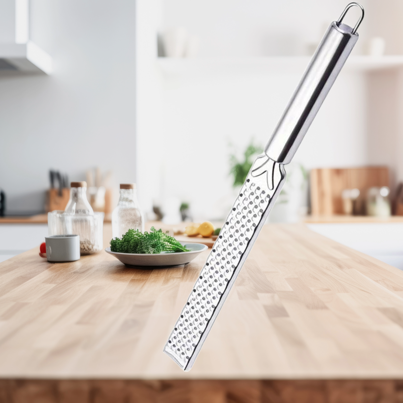 Lemon Zester Cheese Grater Stainless Steel Parmesan Spice, Ginger Citrus Zester