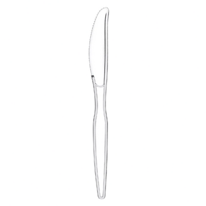 Clear Plastic Cutlery Spoons Forks Knives Reusable for Catering Parties 50 Pack