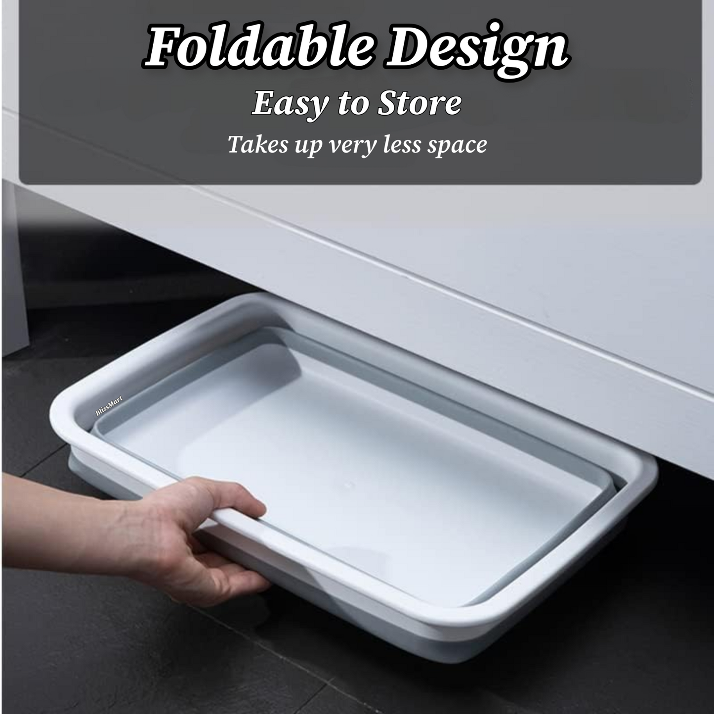 Foldable Multipurpose Basin Collapsible Washing Up Bowl Camping Sink Travel UK
