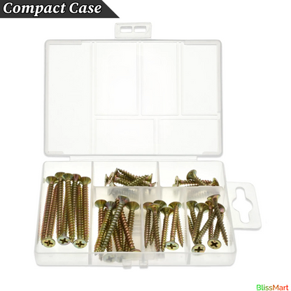 NAIL/SCREW/PLUG ASSORTED SET Tack Rawl Wall Anchor Galvanised Wood Fixing Kit