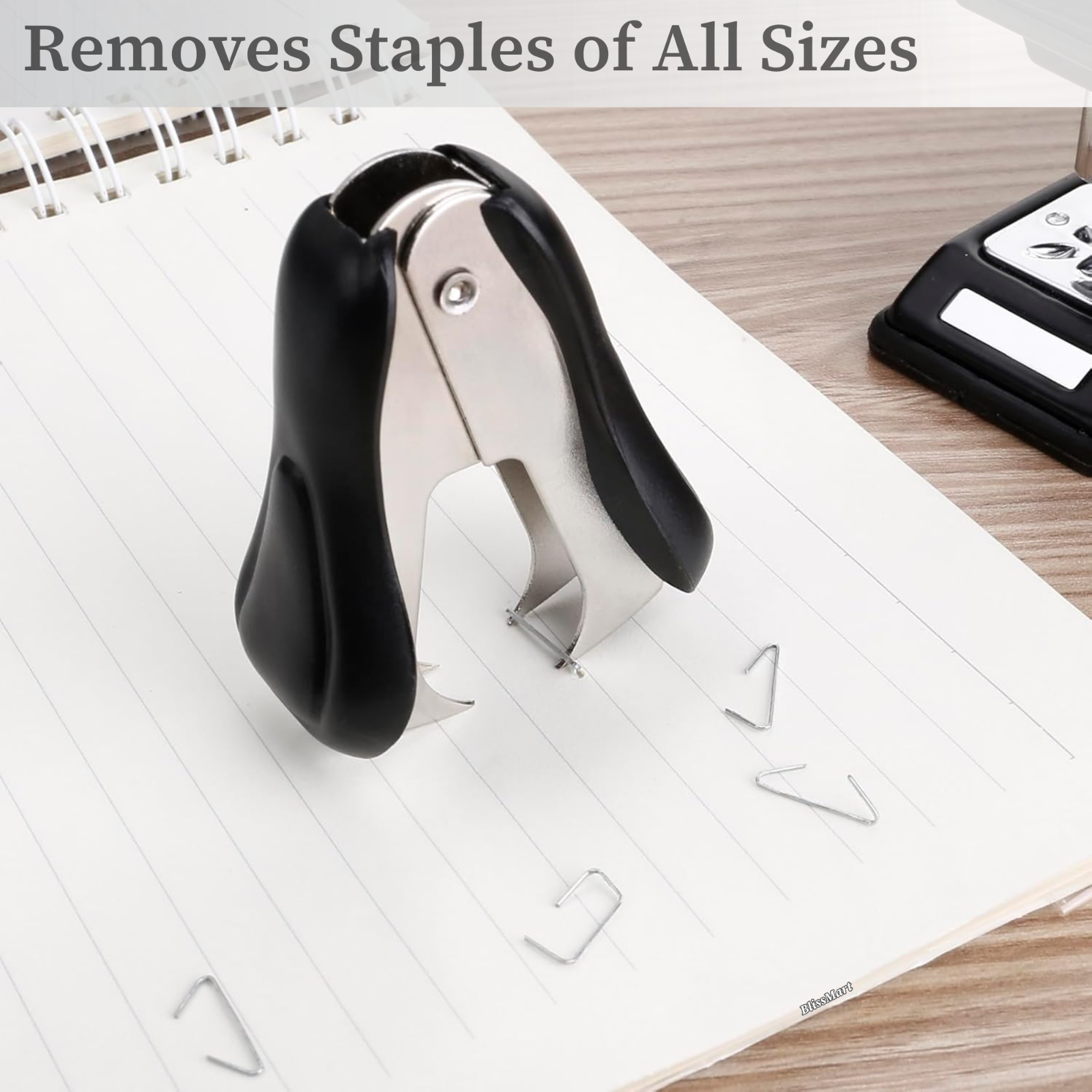 Staple Remover Extractor Claw Type With Safety Lock Pin Tack Office School 2 Pcs