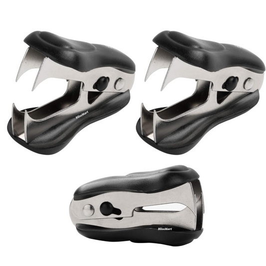 Staple Remover Extractor Claw Type With Safety Lock Pin Tack Office School 2 Pcs