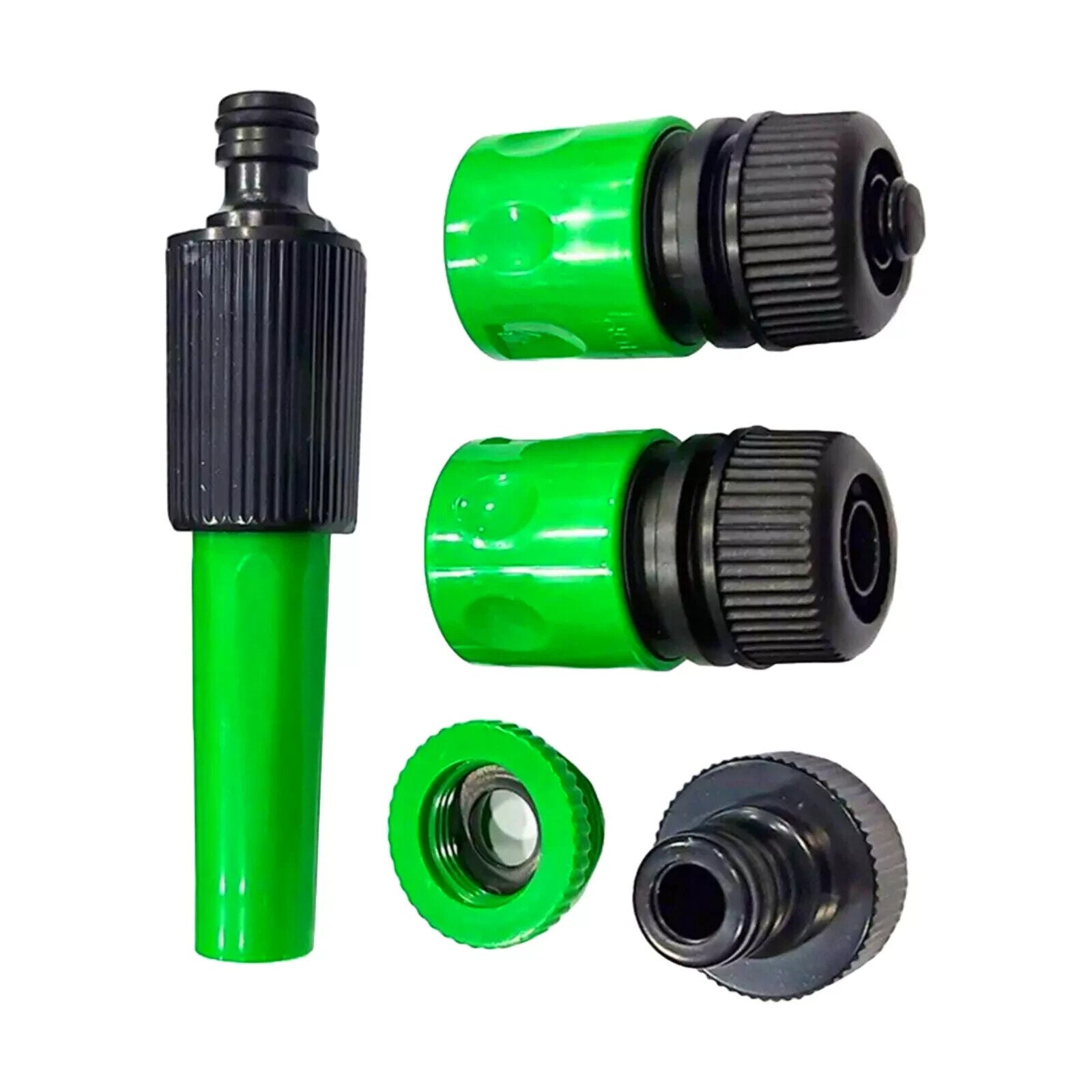 Hose Pipe Connector 4pcs SET 1/2" Garden Attachment Watering Tap Adaptor Fitting
