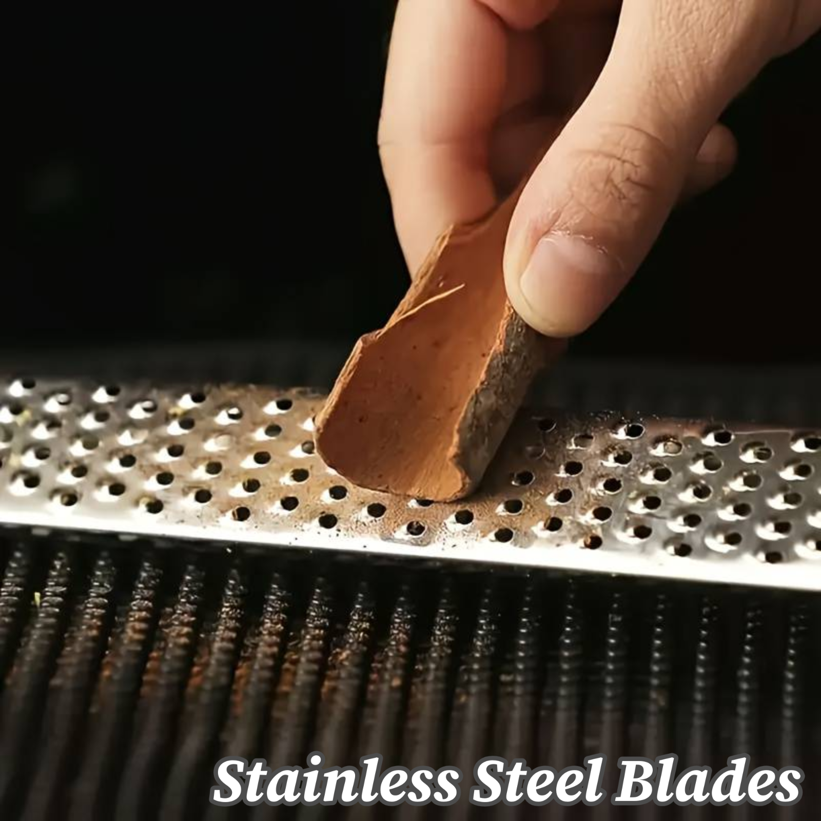 Lemon Zester Cheese Grater Stainless Steel Parmesan Spice, Ginger Citrus Zester