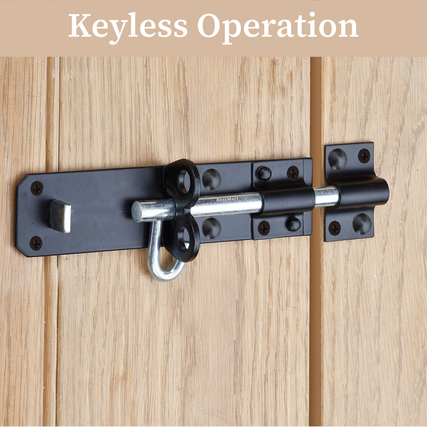 Brenton Pad Bolt Heavy Duty 4"6"8" Padbolts Sliding Gate Latch Garage Door Lock